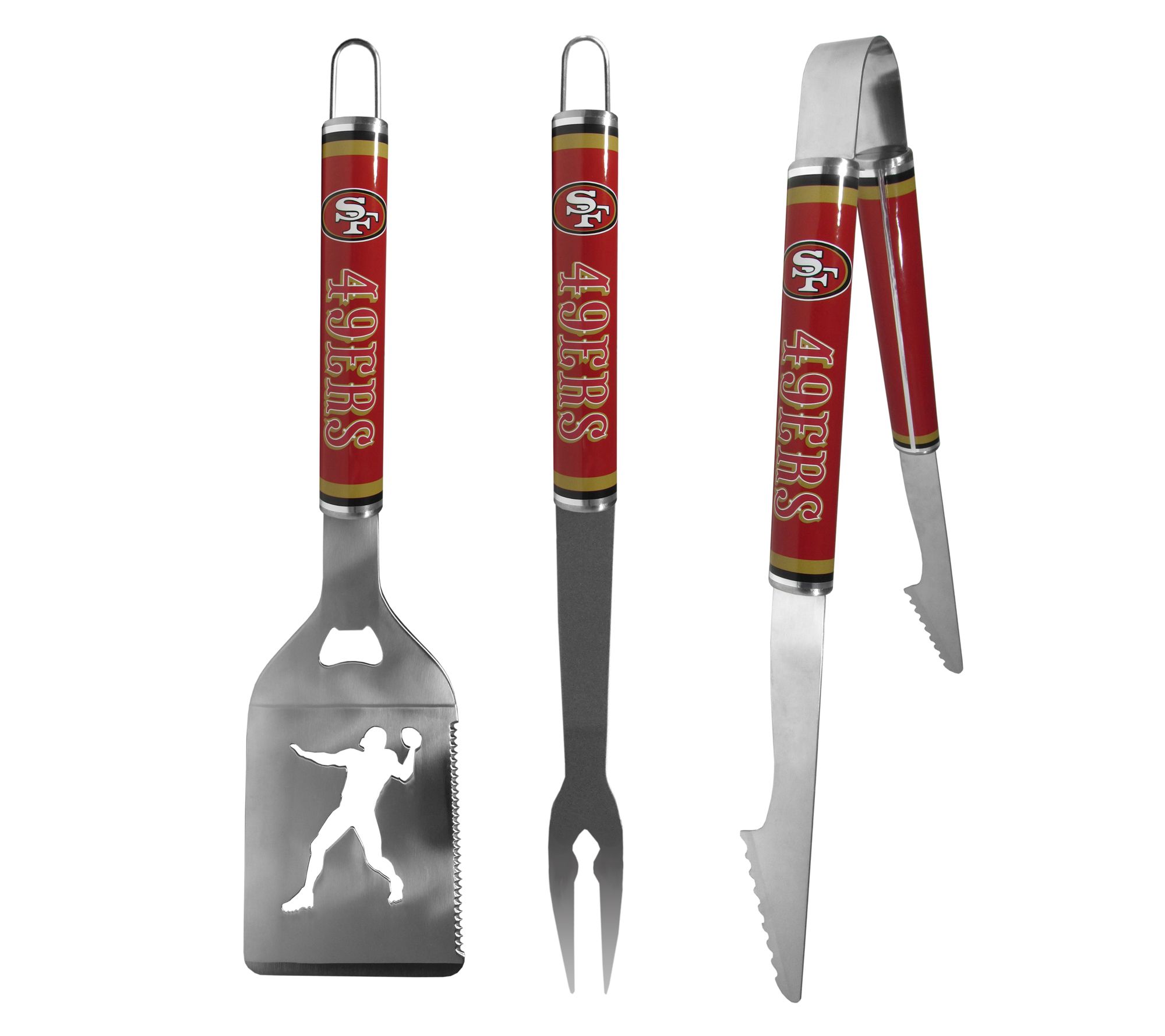 Siskiyou Sports NFL Steel 3pc BBQ Tool Set
