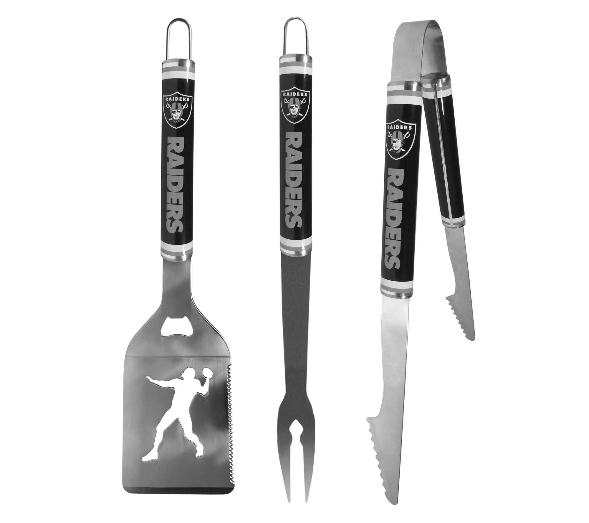 Siskiyou Sports NFL Steel 3pc BBQ Tool Set