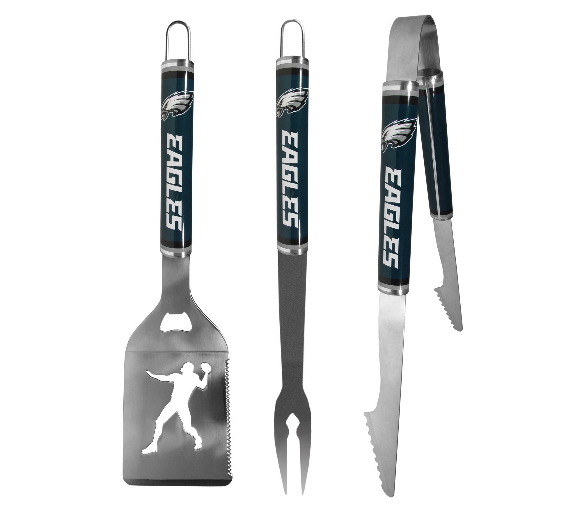 Siskiyou Sports NFL Steel 3pc BBQ Tool Set