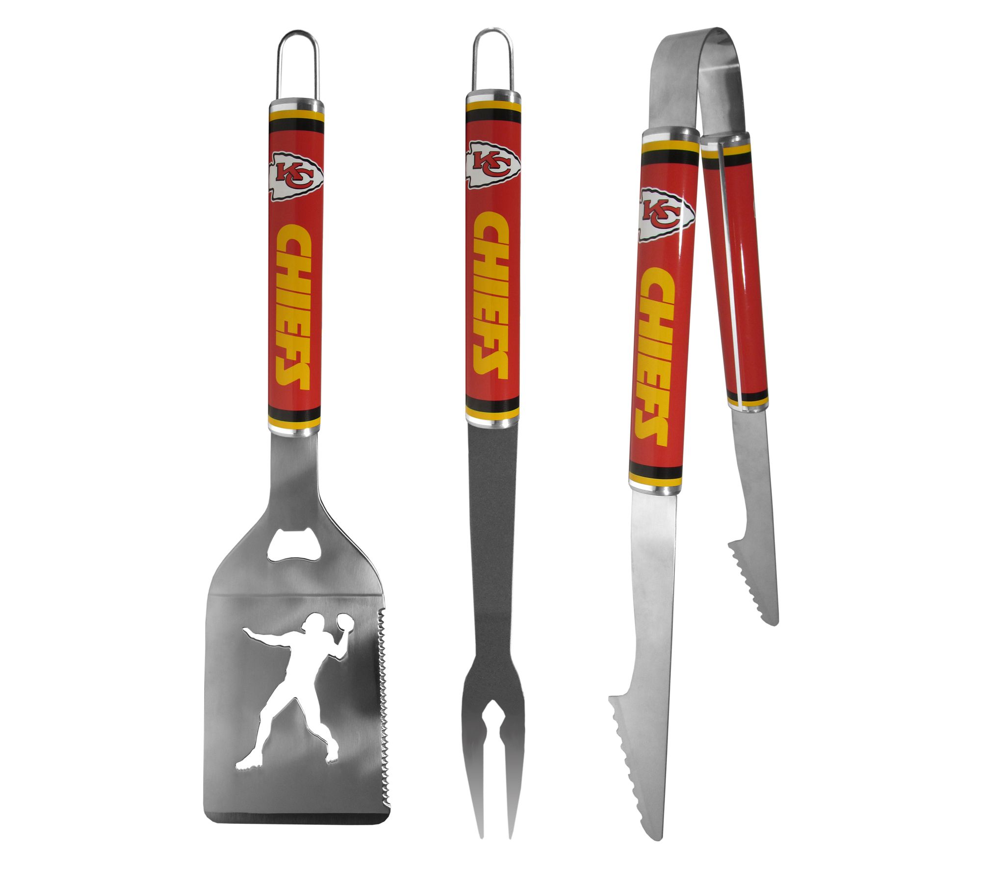 Siskiyou Sports NFL Steel 3pc BBQ Tool Set