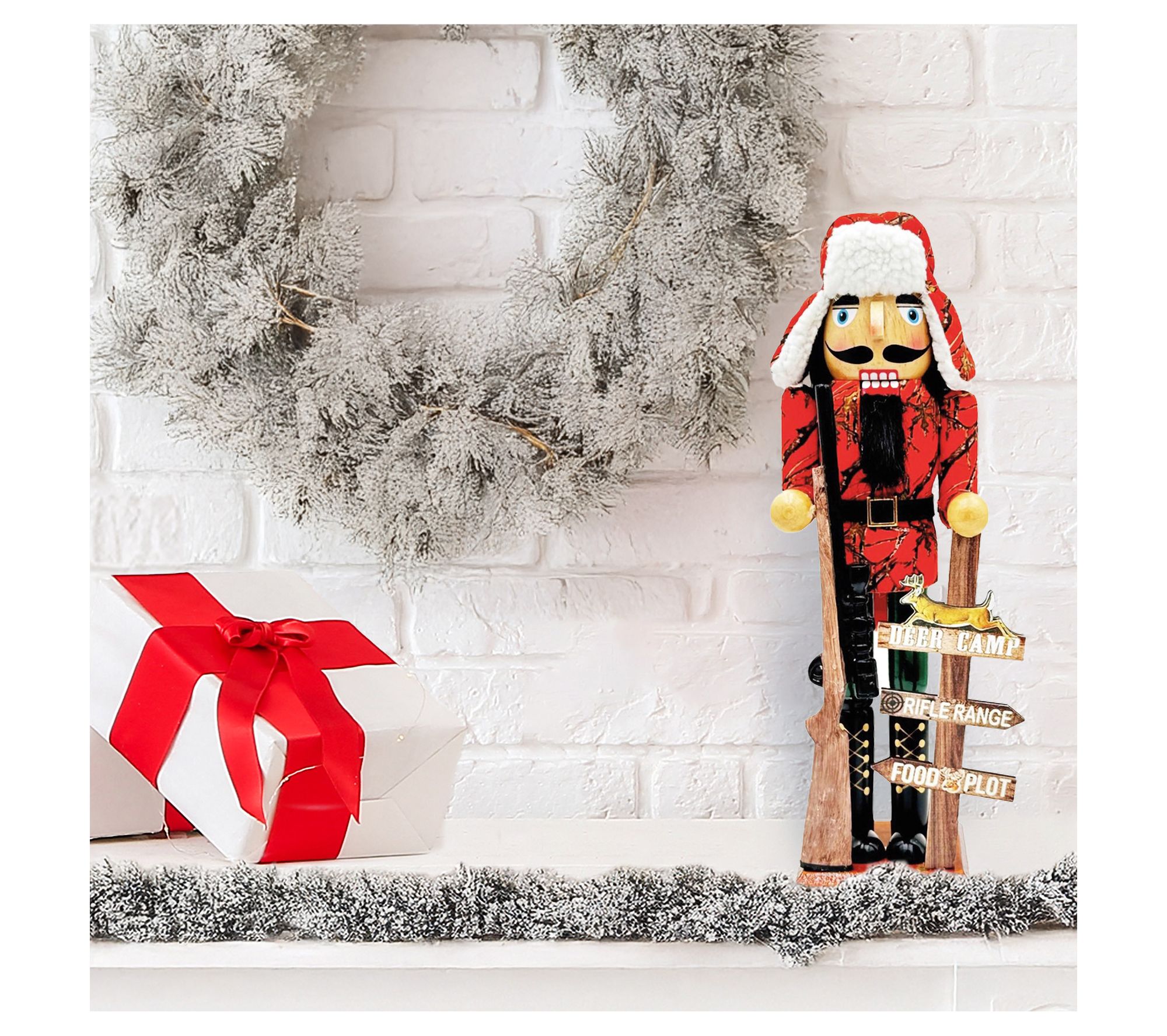 Santa's Workshop 14" Deer Camp Nutcracker