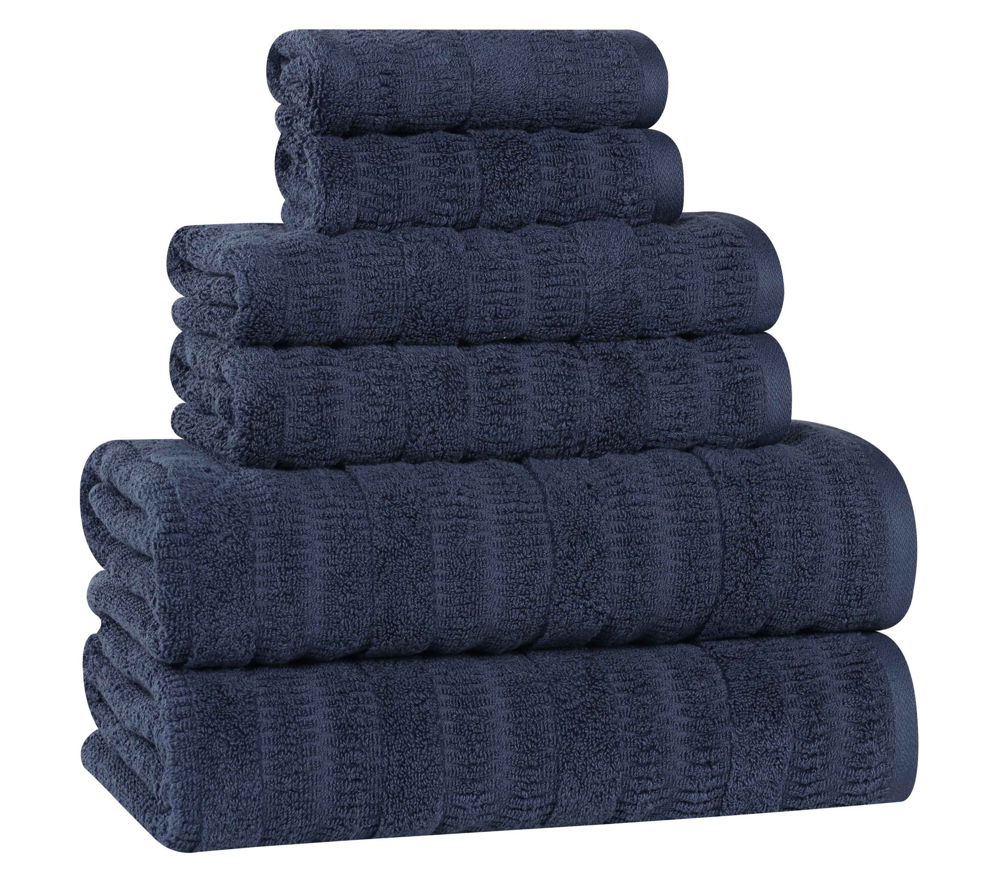 Superior Mika C otton Blend Sol id 6-Piece Towe l Set