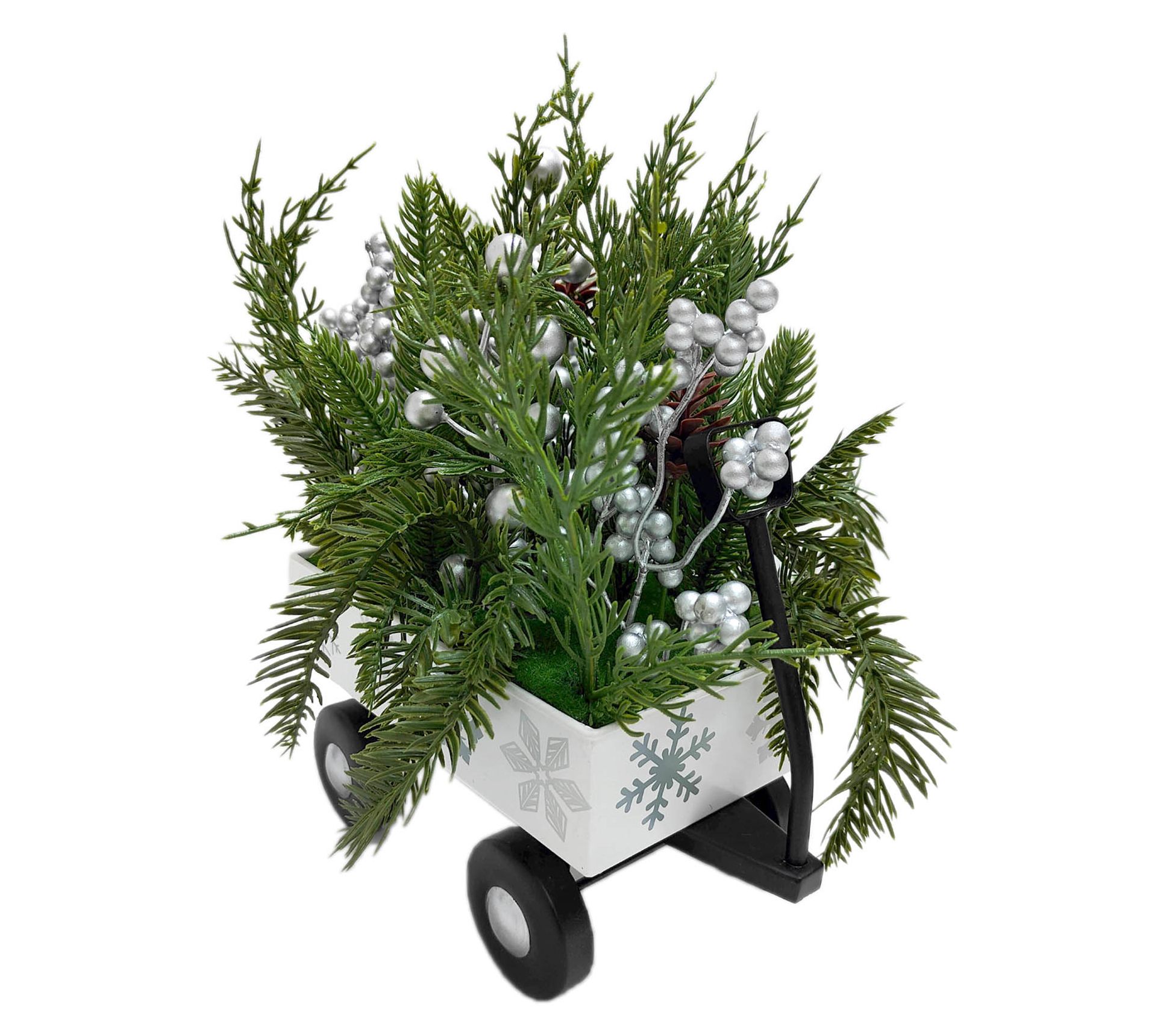 "As Is" Temp-tations Seasonal Foliage Metal Wagon