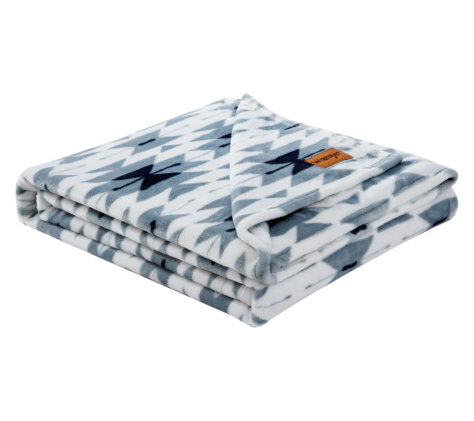 Wrangler Navajo Blue Plush-Fleece 50"X70" Throw