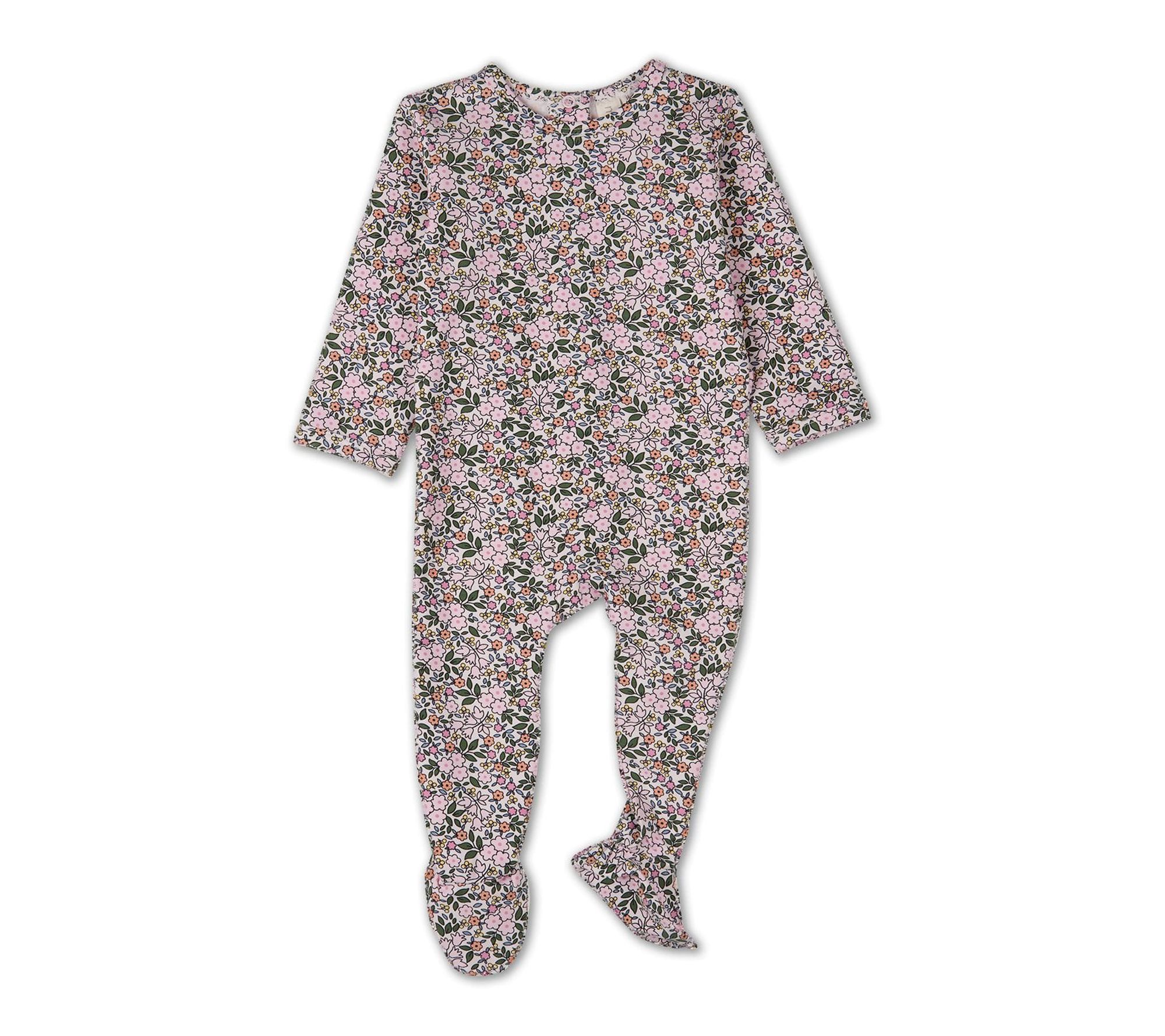 MiniMoi Baby & Toddler Kaleidoscope Bouquet Cotton Footie