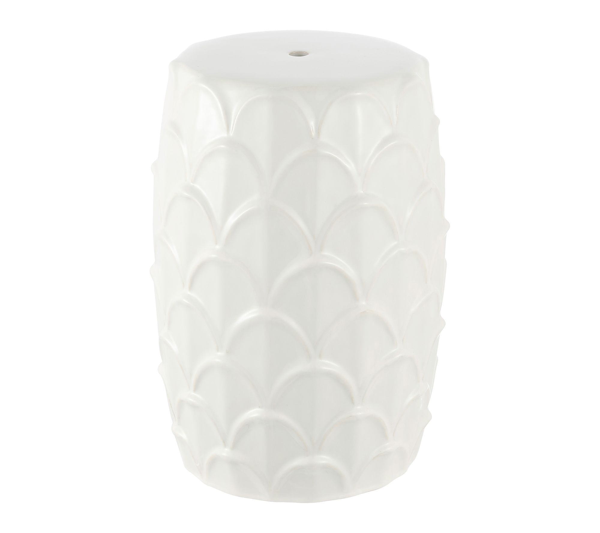 Seina, 17 Inch,  Ceramic Garden Stool by Valerie