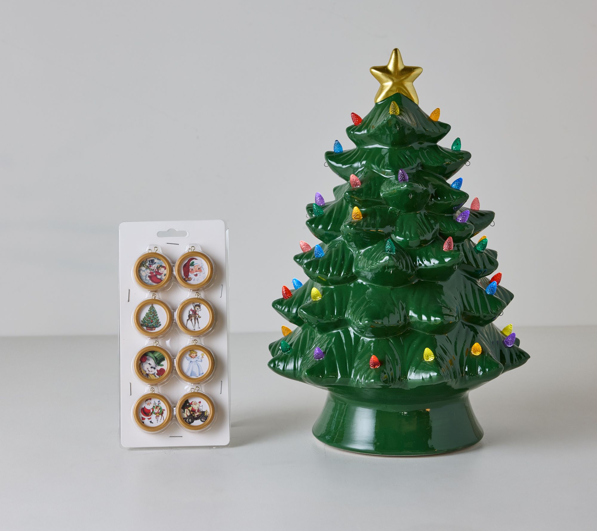 Mr. Christmas 15" Ceramic Christmas Blessings Nostalgic Tree