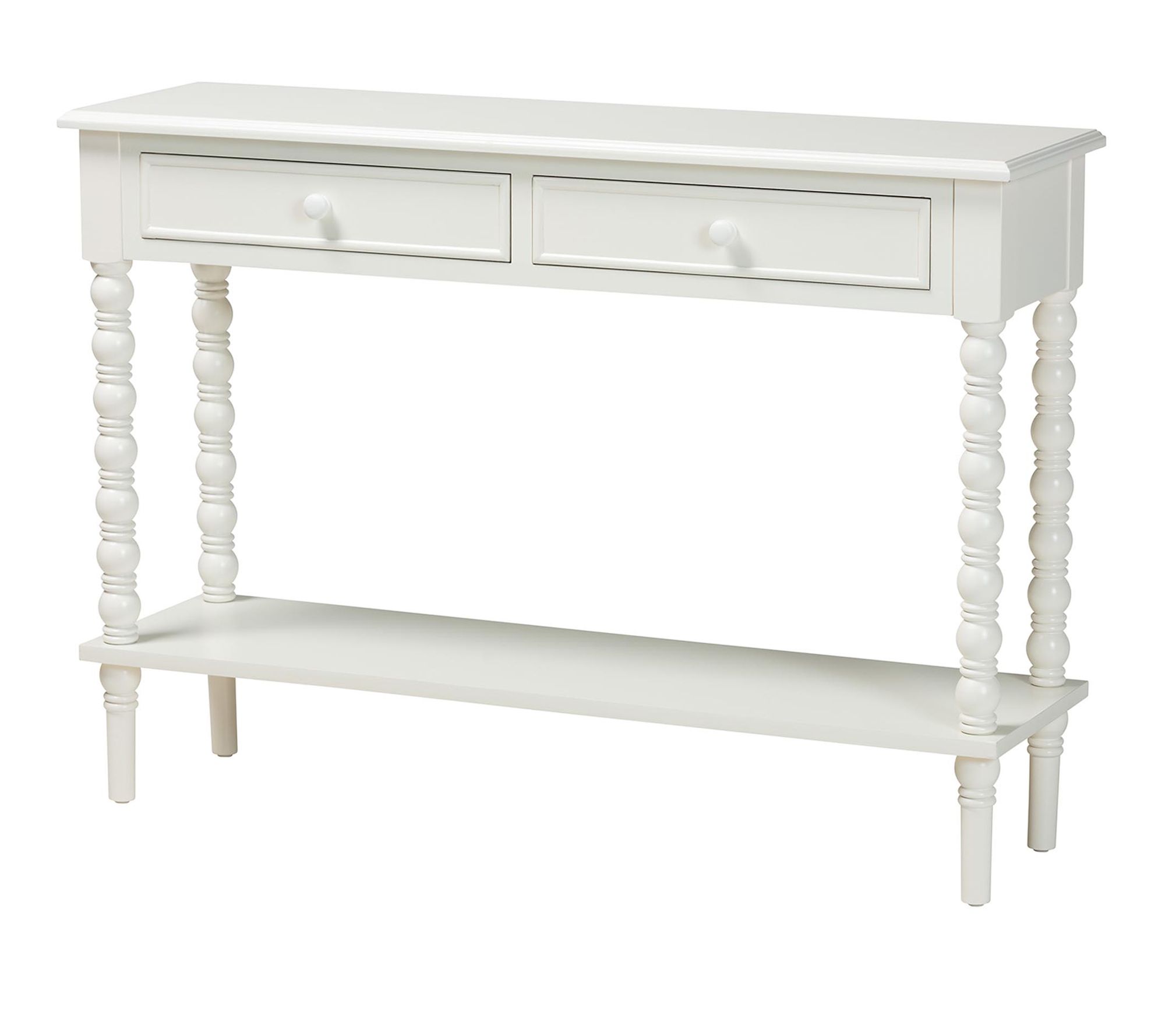 Baxton Studio Malinda Wood 2-Drawer Console Table