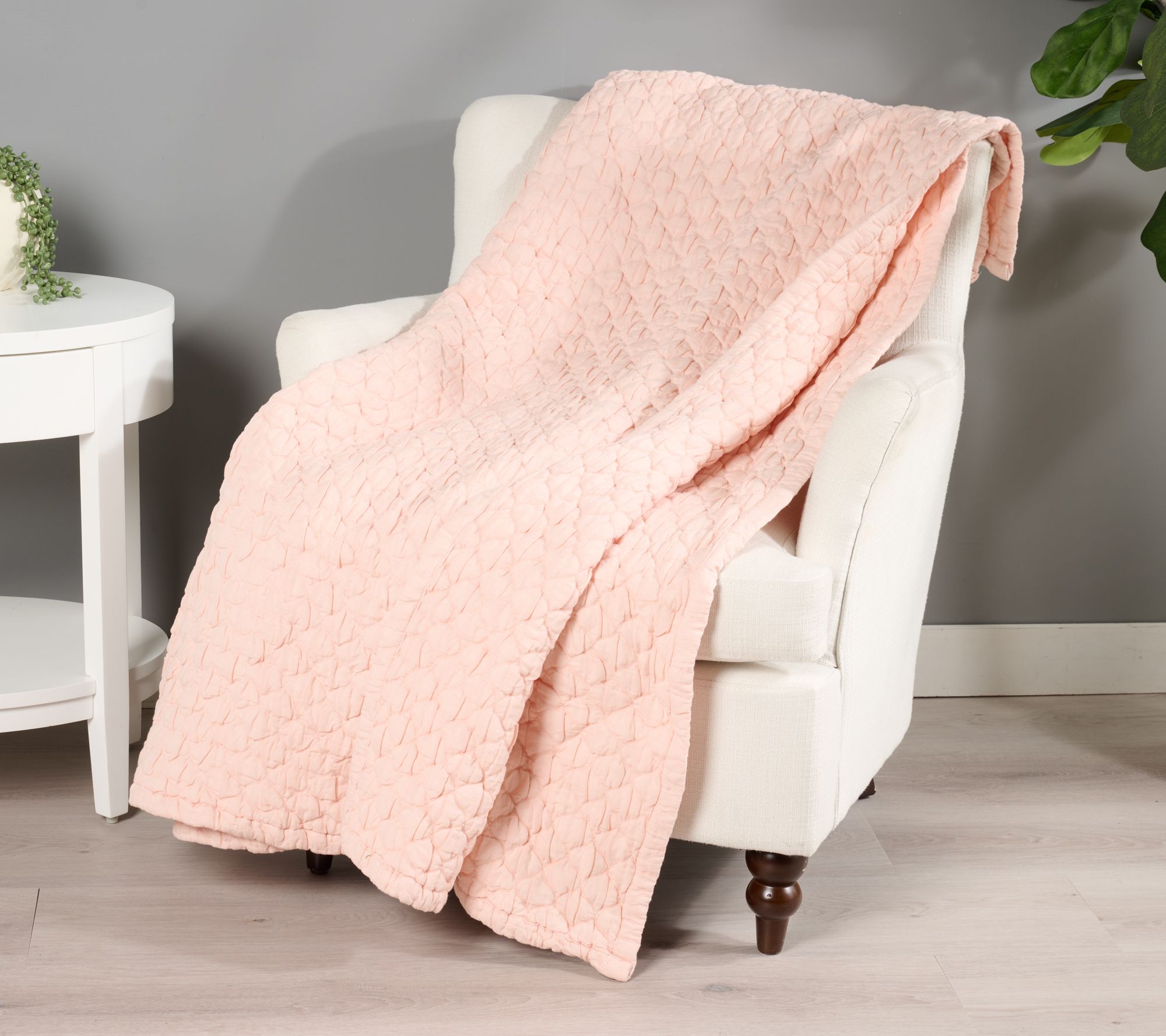 "As Is" Northern Nights 60x80 Oversized Marshmallow Quilted Throw