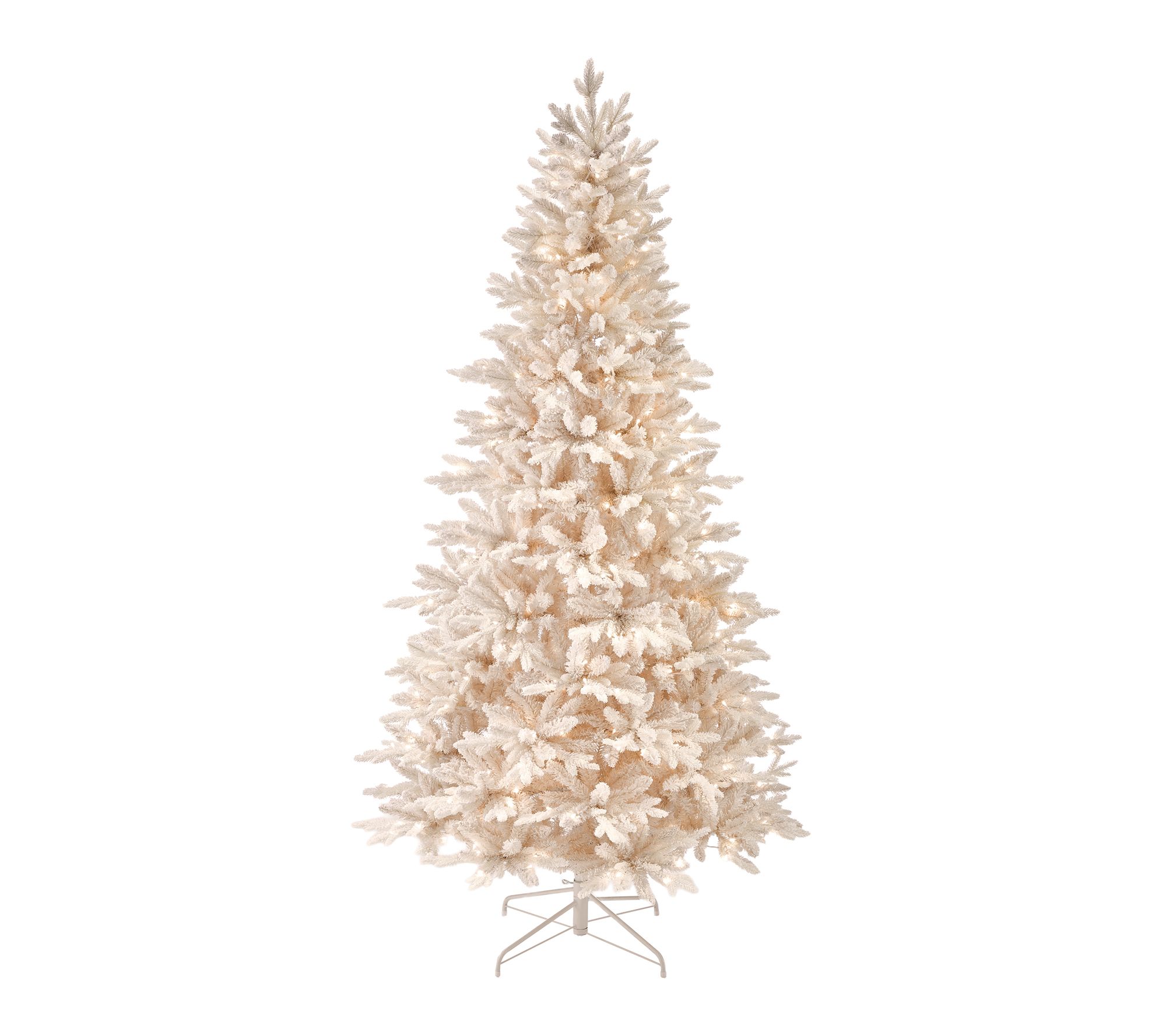 7.5' LED Cream Bavarian Spruce Christmas Tree by Valerie