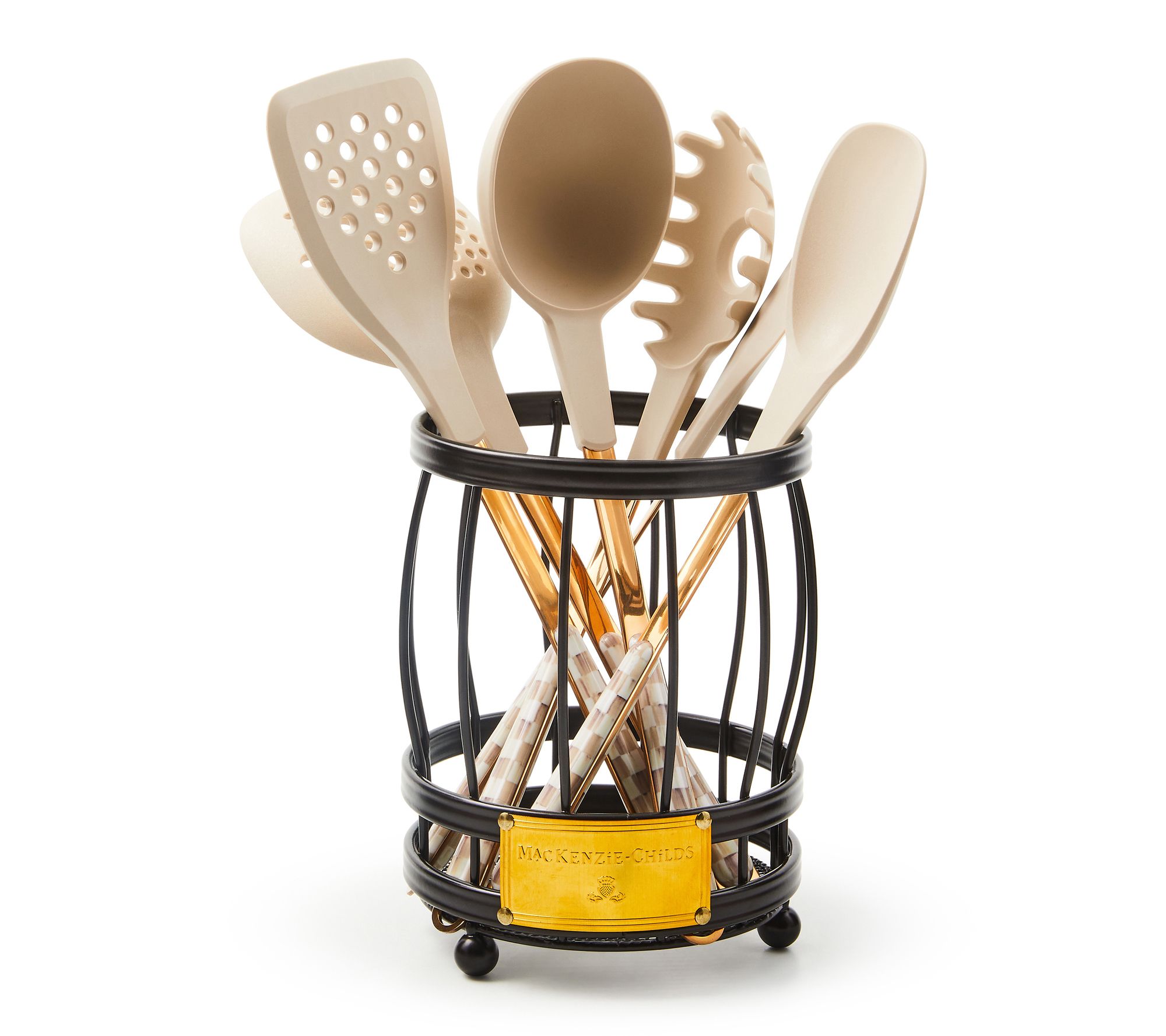  MacKenzie -Childs Utensil Caddy Set
