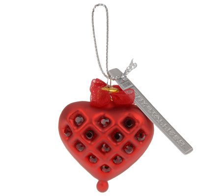 Velvet Heart with Tassel Ornament - Cracker Barrel