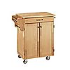 Home Styles Cuisine Cart Natural Finish