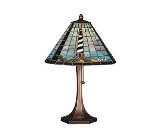 Tiffany Style Lighthouse Table Lamp
