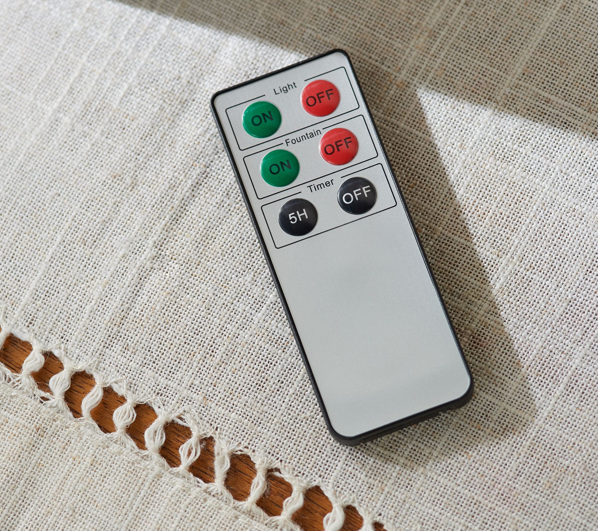 "As Is" 8" Satin Glass Spa Candle Fountain with Remote by Valerie