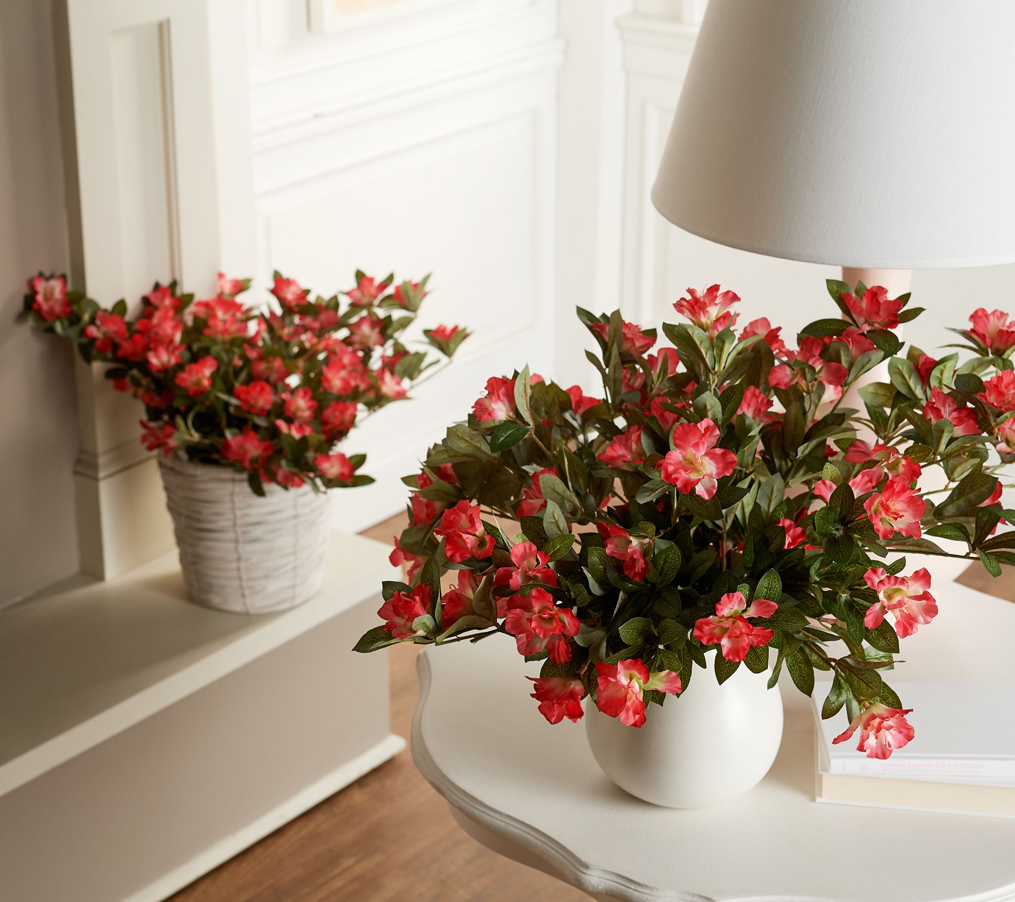 Set of 2 Azalea Floral Urn Fillers by Valerie by Valerie - QVC.com