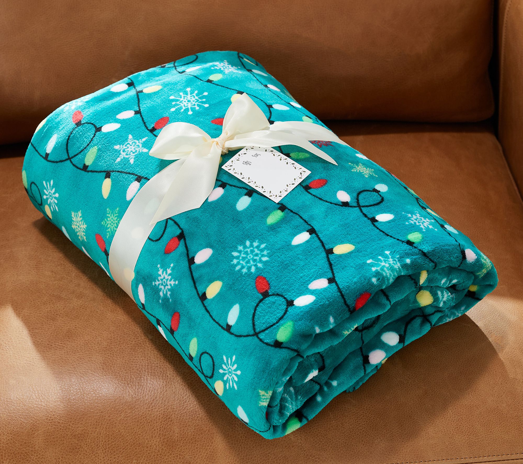 "As Is" Kringle Express Oversized 60" x 80" Printed Holiday Throw