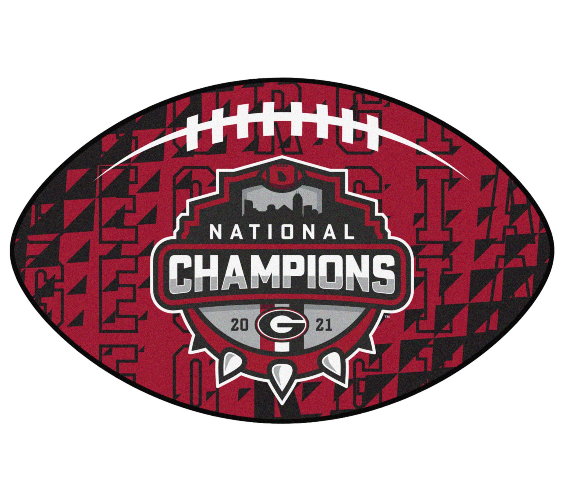 Georgia Bulldogs 2021-22 National Champions Foo tball Rug - QVC.com