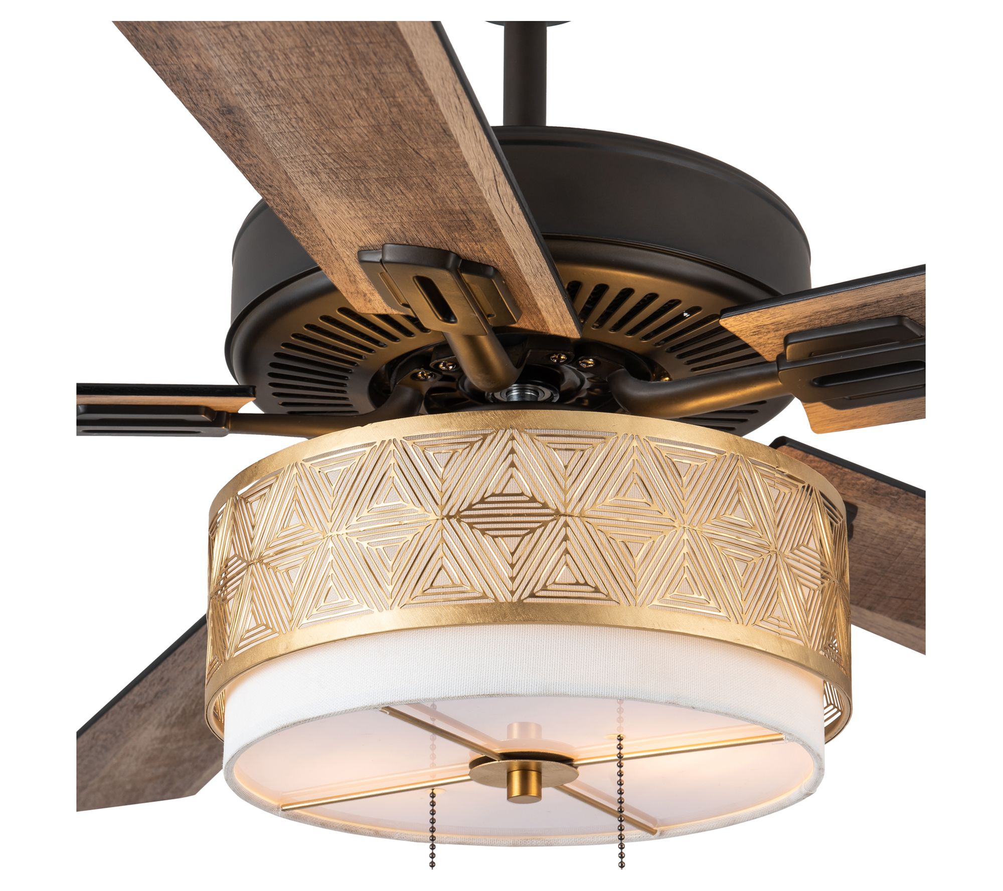 River of Goods 52" 5Blade LED Gold Lighted Ceiling Fan