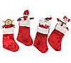 CMI Pack of 10 Red Christmas Stocking and Gift Bag Set, 1 of 3