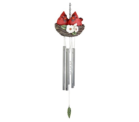 Exhart Nesting Cardinals Wind Chime