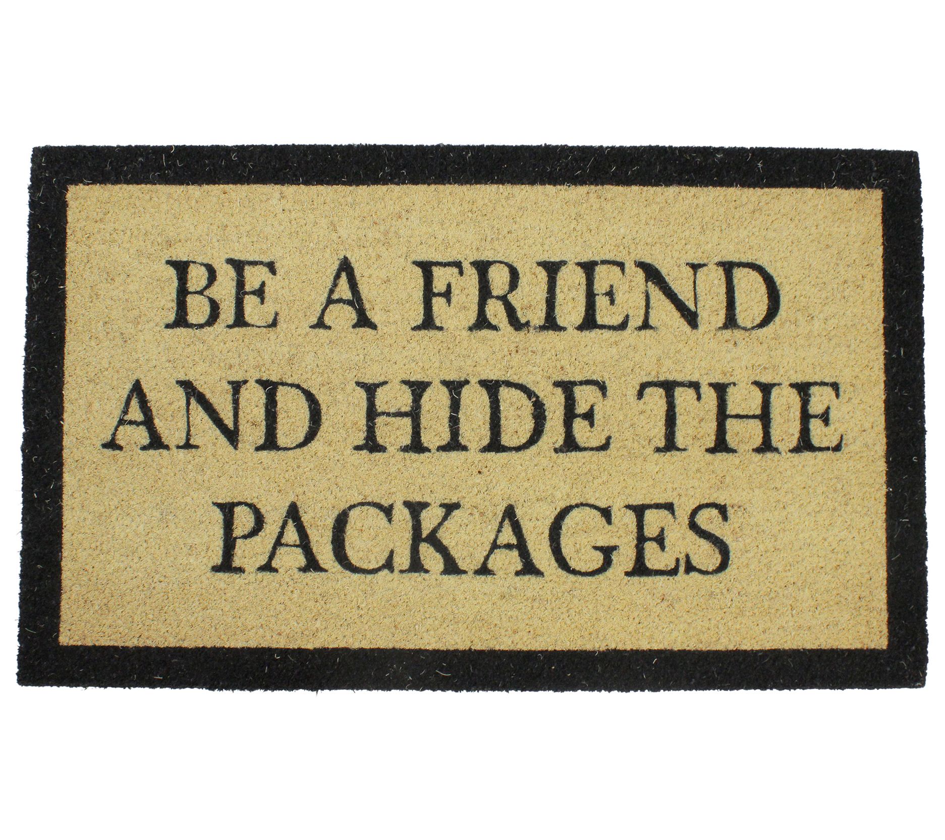 Northlight Rectangular "Hide Packages" Doormat 18" x 30"
