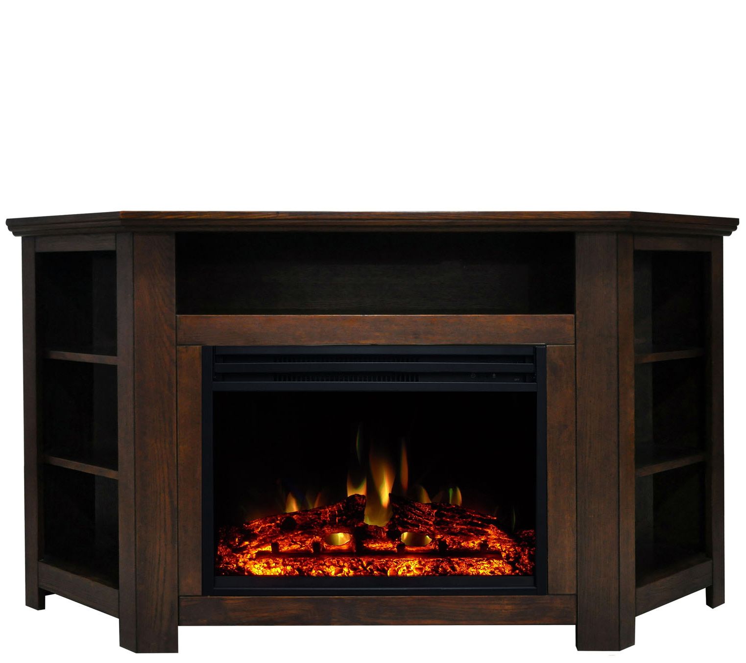 Cambridge Stratford Fireplace Heater w/ 56" Corner TV Stand
