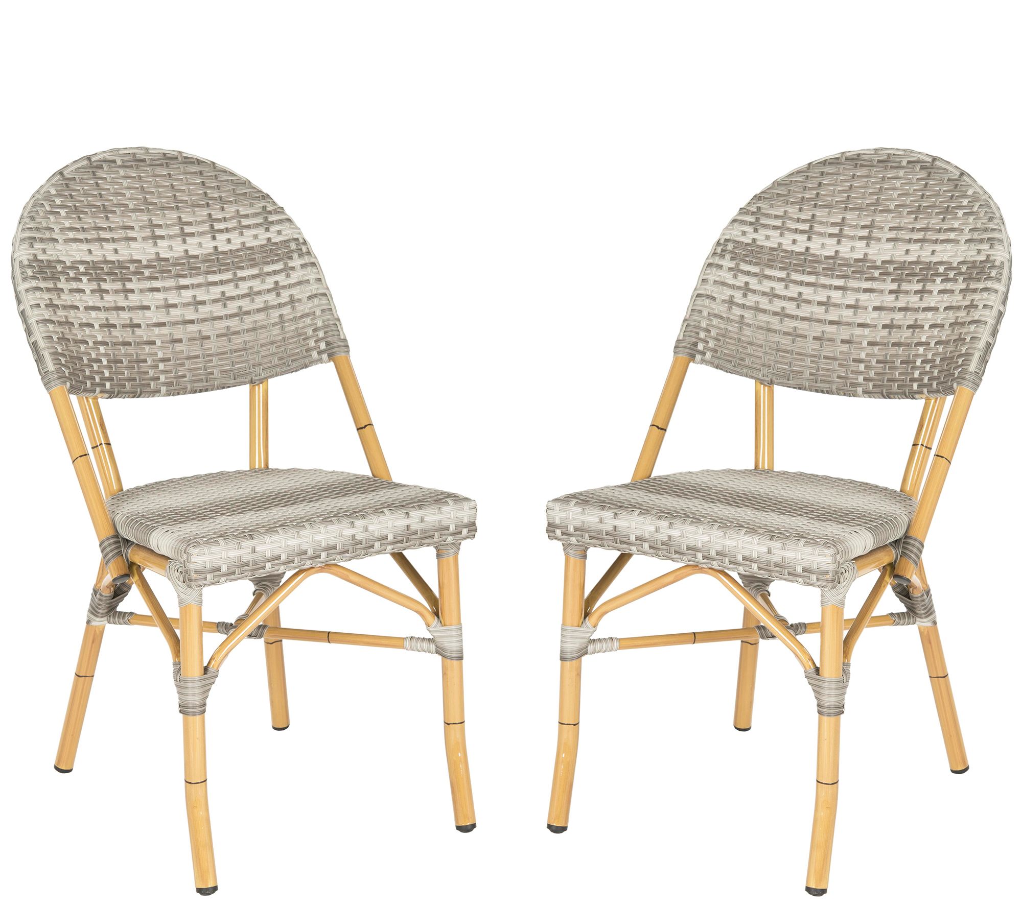 Safavieh Barrow Indoor/Outdoor Set of Two Stacking Arm Chairs