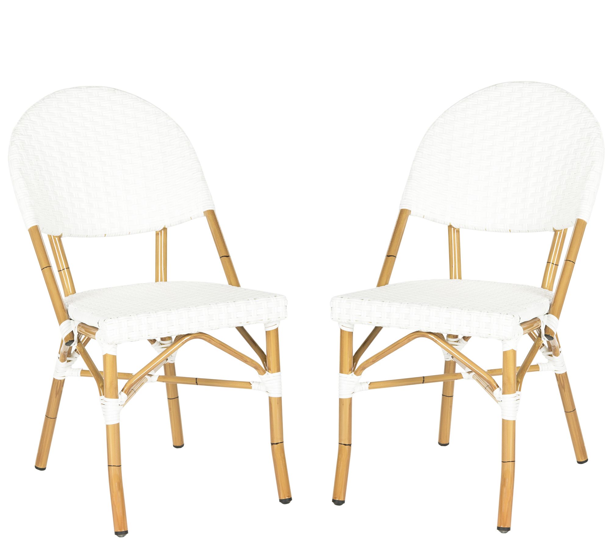 Safavieh Barrow Indoor/Outdoor Set of Two Stacking Arm Chairs