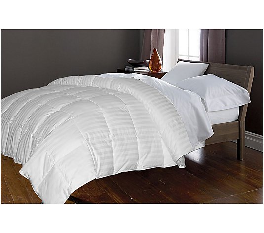 350TC Oversized White Goose Down and Feather Twin Comforter