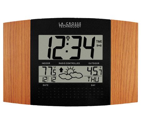 La Crosse Technology Indoor/Outdoor Thermometer and Atomic Clock at