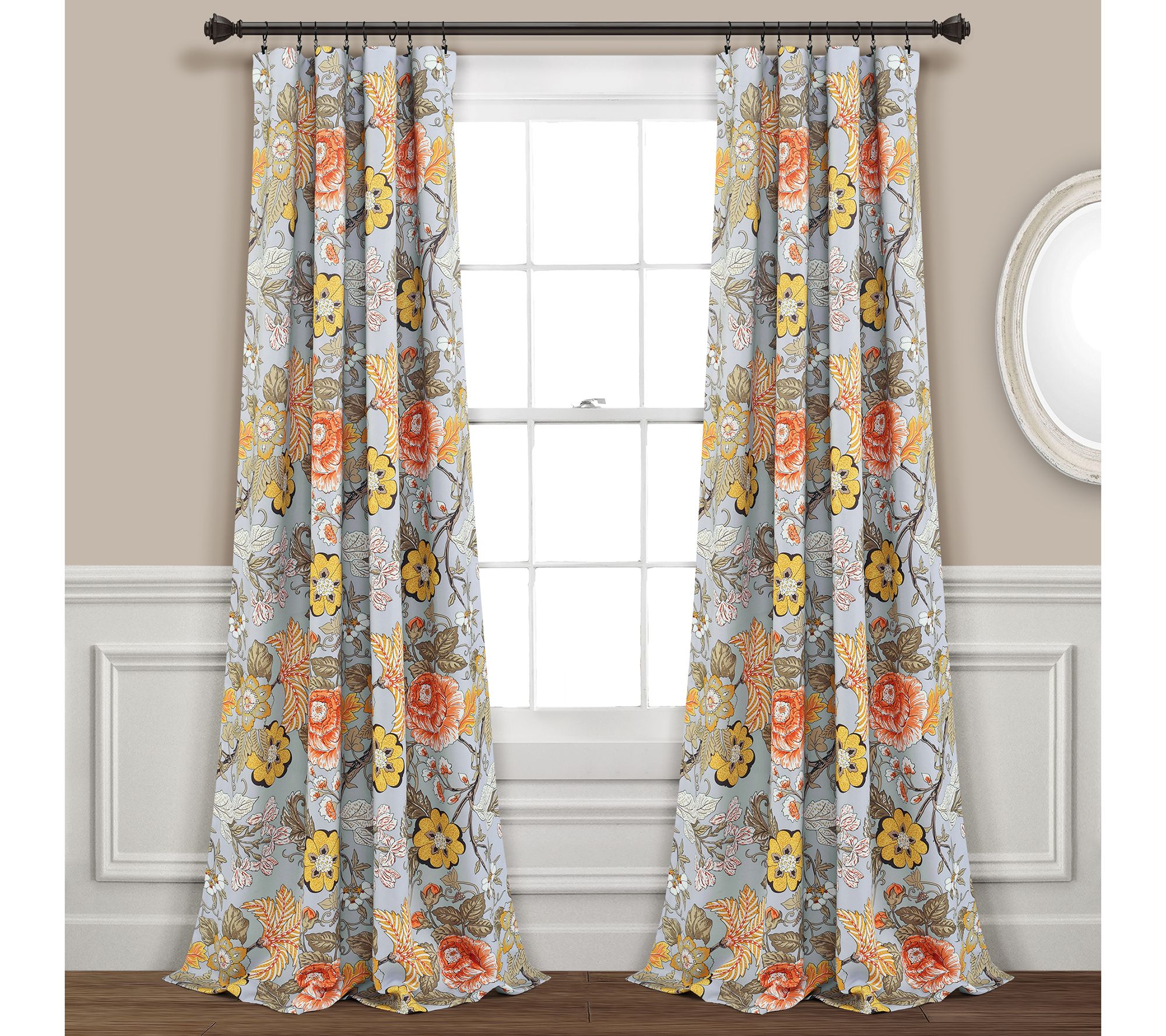 Sydney Room 52" x 95" Set of 2 Room Darkening Window Panels
