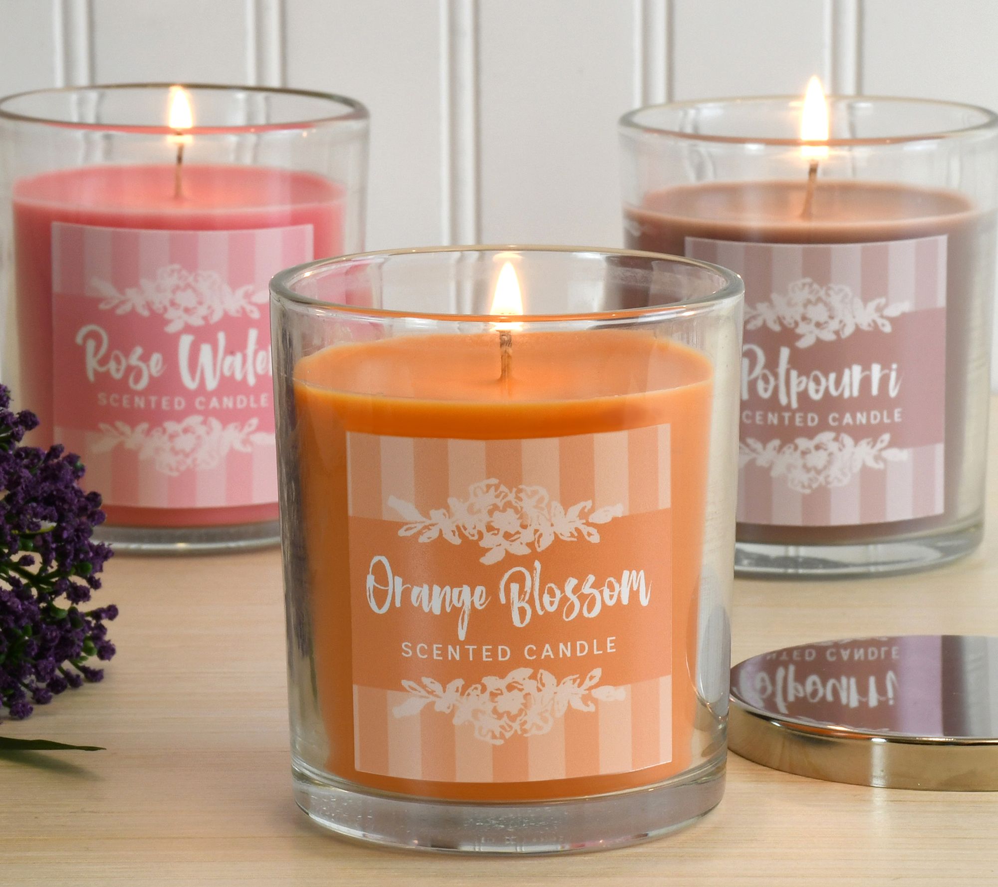 LumaBase Scented Candles Aromatherapy Collect ion (set of 3