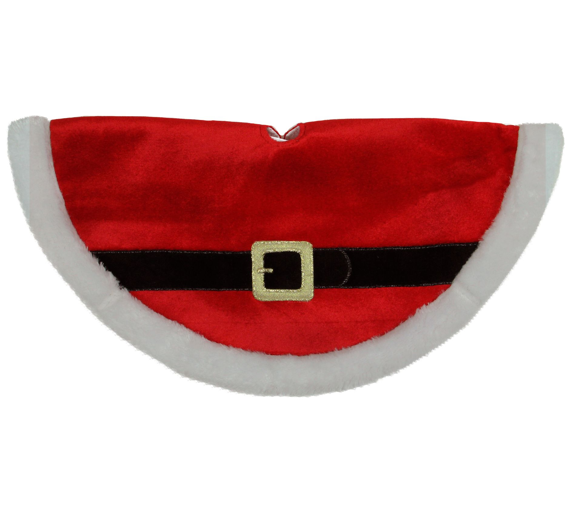 Northlight 20" Red&White Santa Belt Buckle MiniTree Skirt