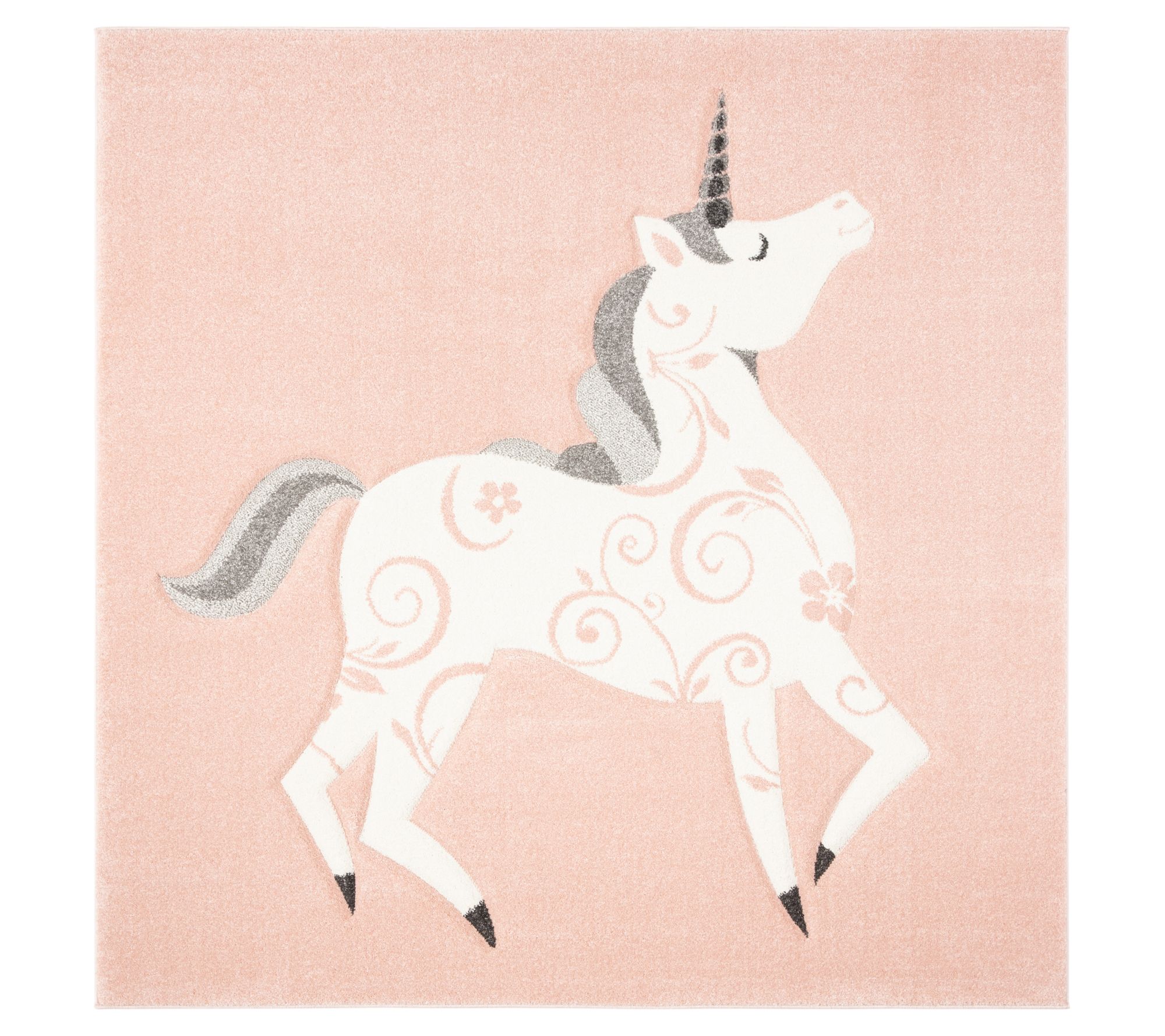 Carousel Kids 163 Collection 4' X 4' Square Rug