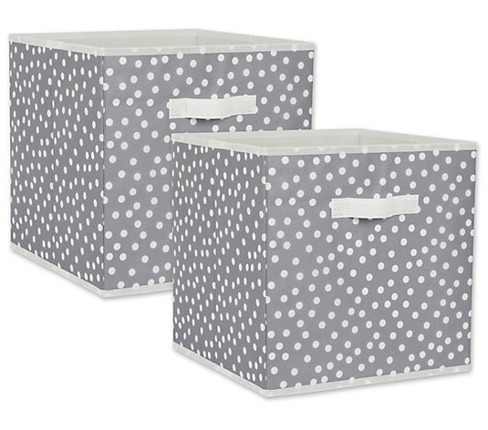 Ornavo Home 6-Pack Foldable Storage Box Bins Linen Fabric Shelf