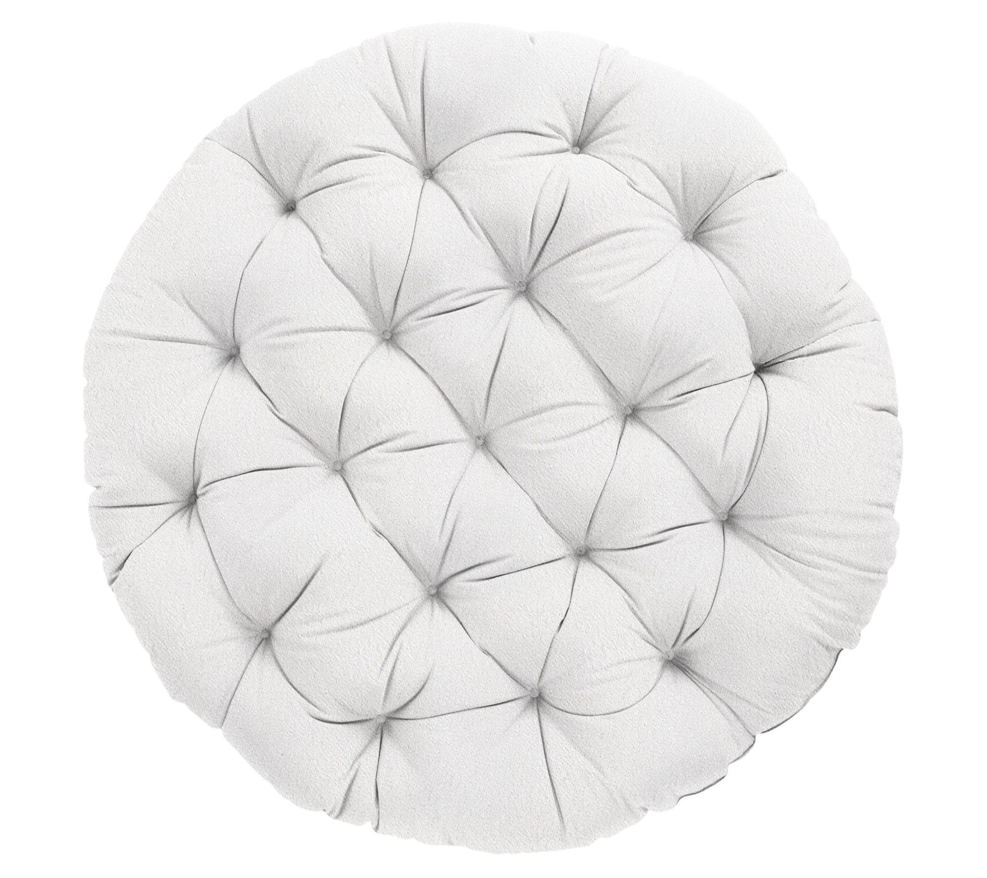 Sorra Home 48" Suede Round Papasan Cushion