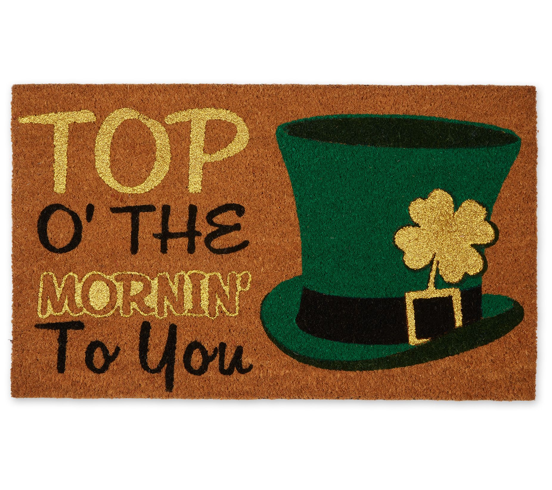 Design Imports Top O' The Mornin' To You! 18" x 30" Doormat