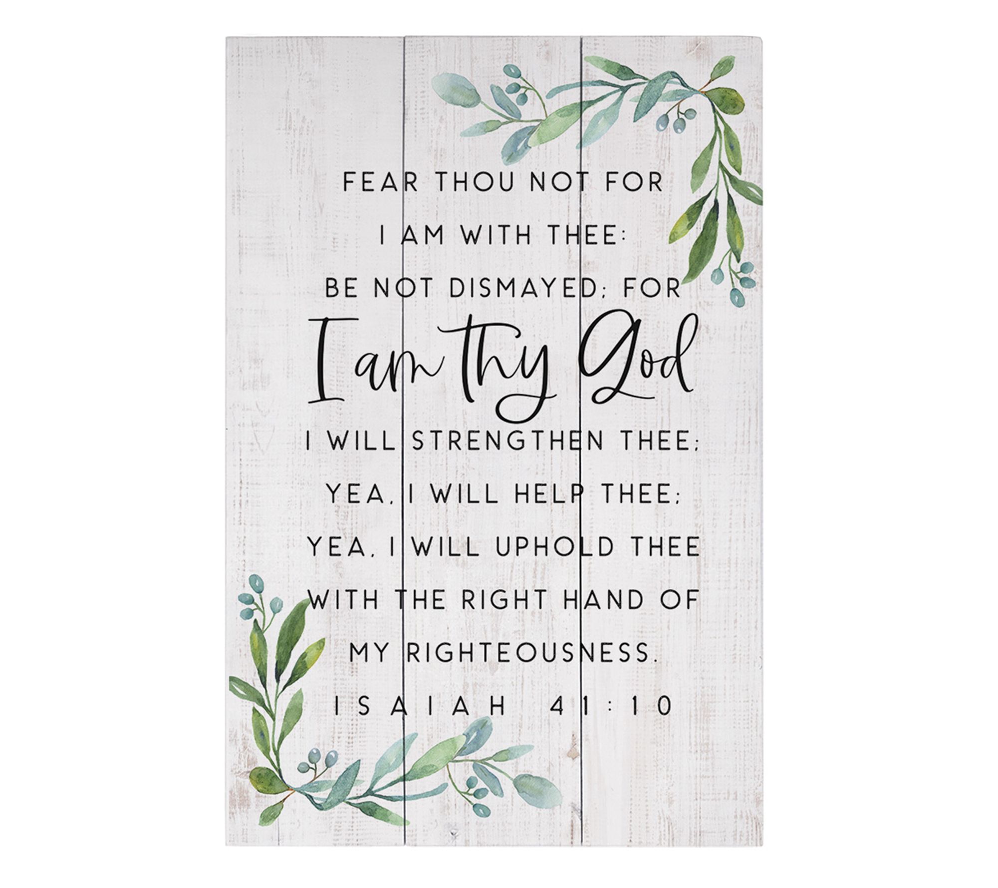 Sincere Surroundings 16" Fear Thou Not Rustic Pallet