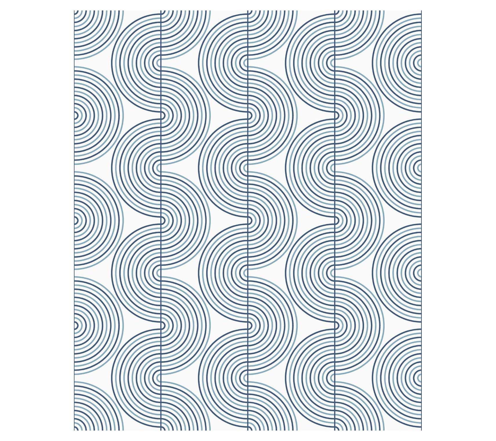 NextWall Zen Geo Screen Printed Peel and StickWallpaper