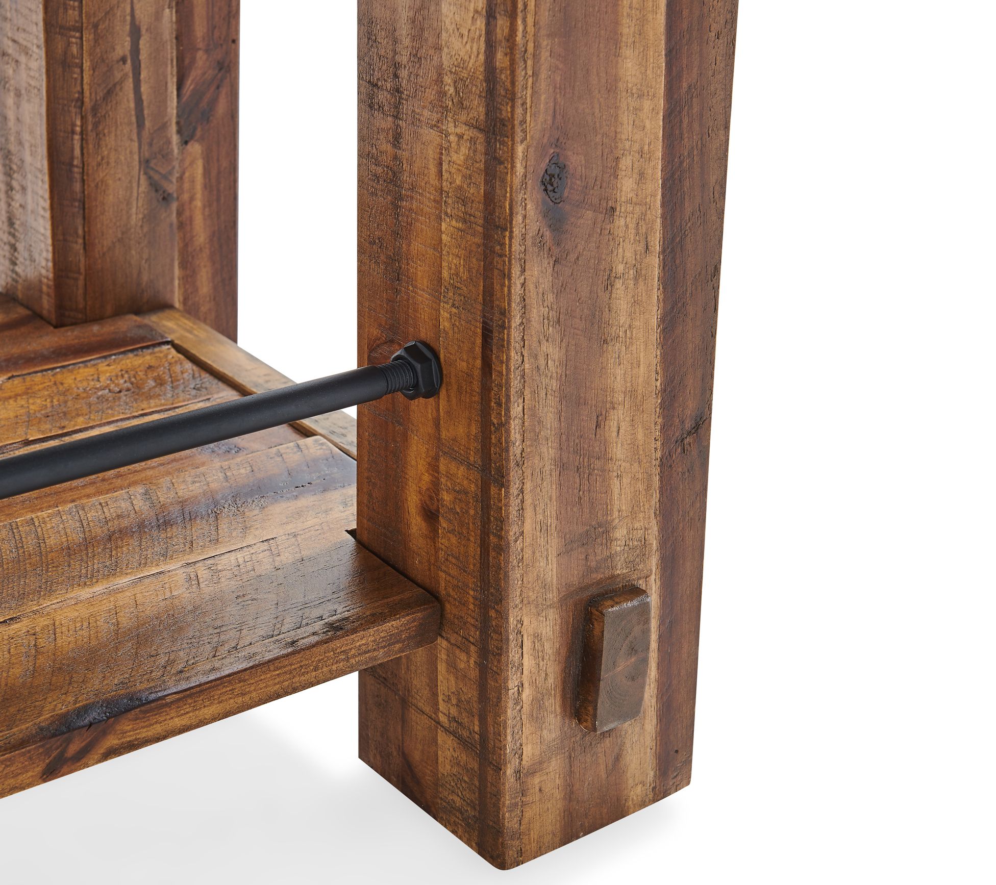 Alaterre Furniture Durango Console Table with Two Shelves