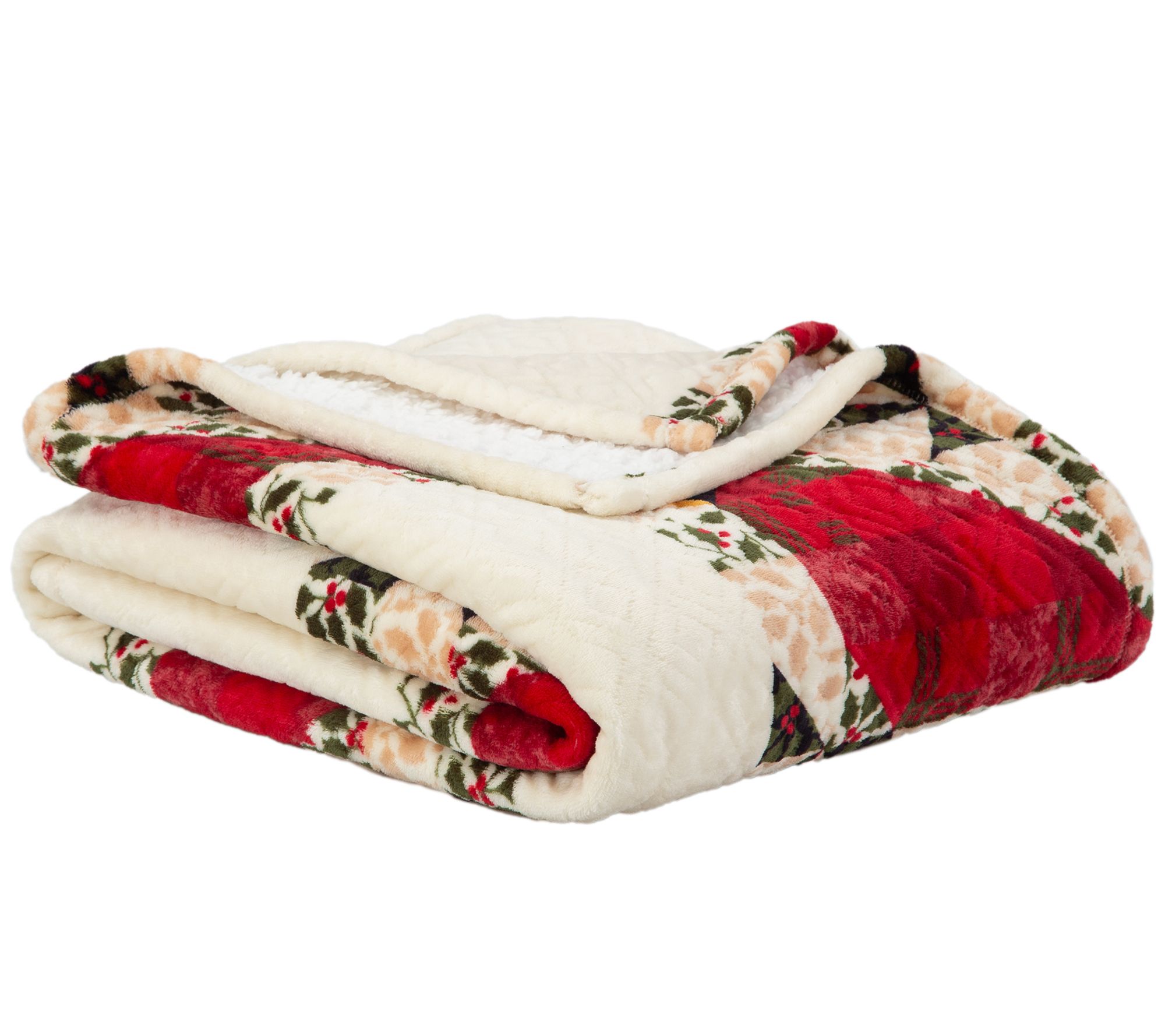 Berkshire Printed Patchwork 60x70 Throw - QVC.com