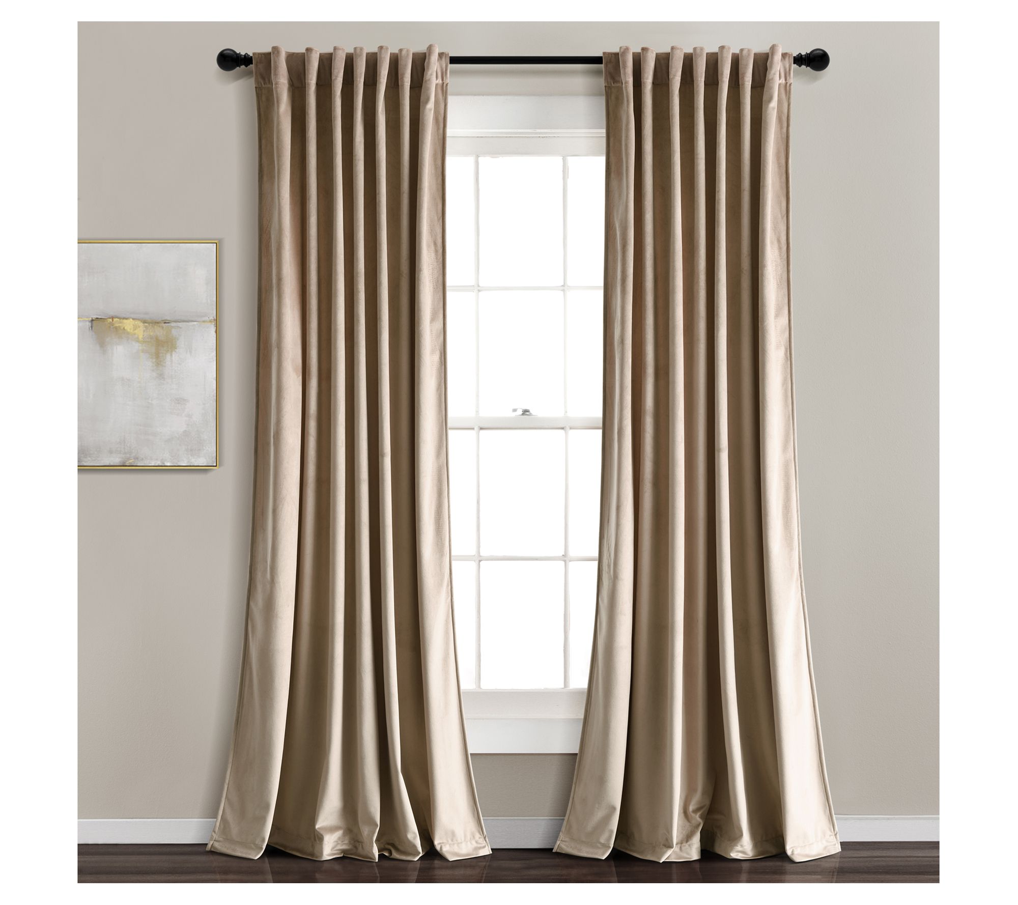 Prima Velvet Light Filter 54x84 Set by Lush Decor