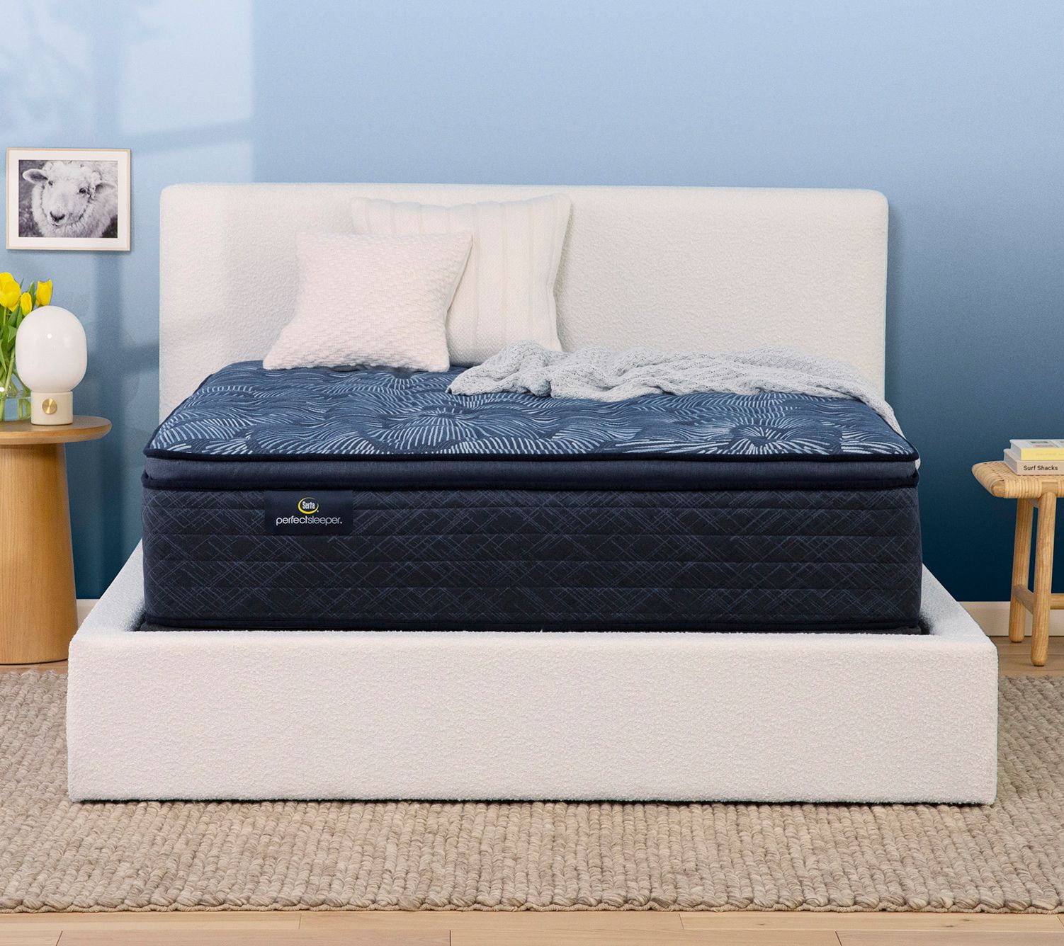 Serta Perfect Sleeper Cobalt Calm 14.5" Medium PT Twin XL