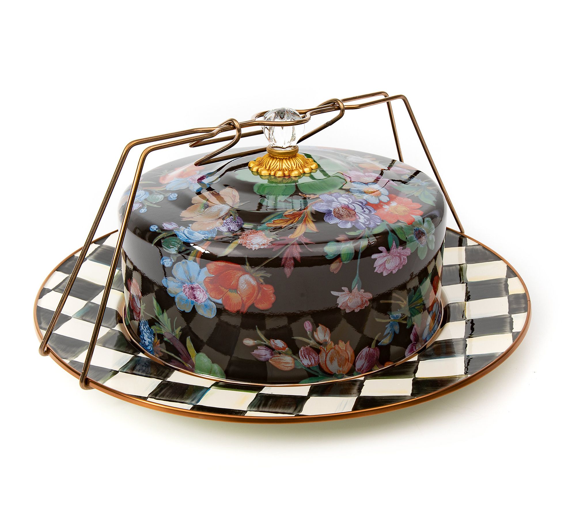 Mackenzie- Childs Enamel Cake Carrier