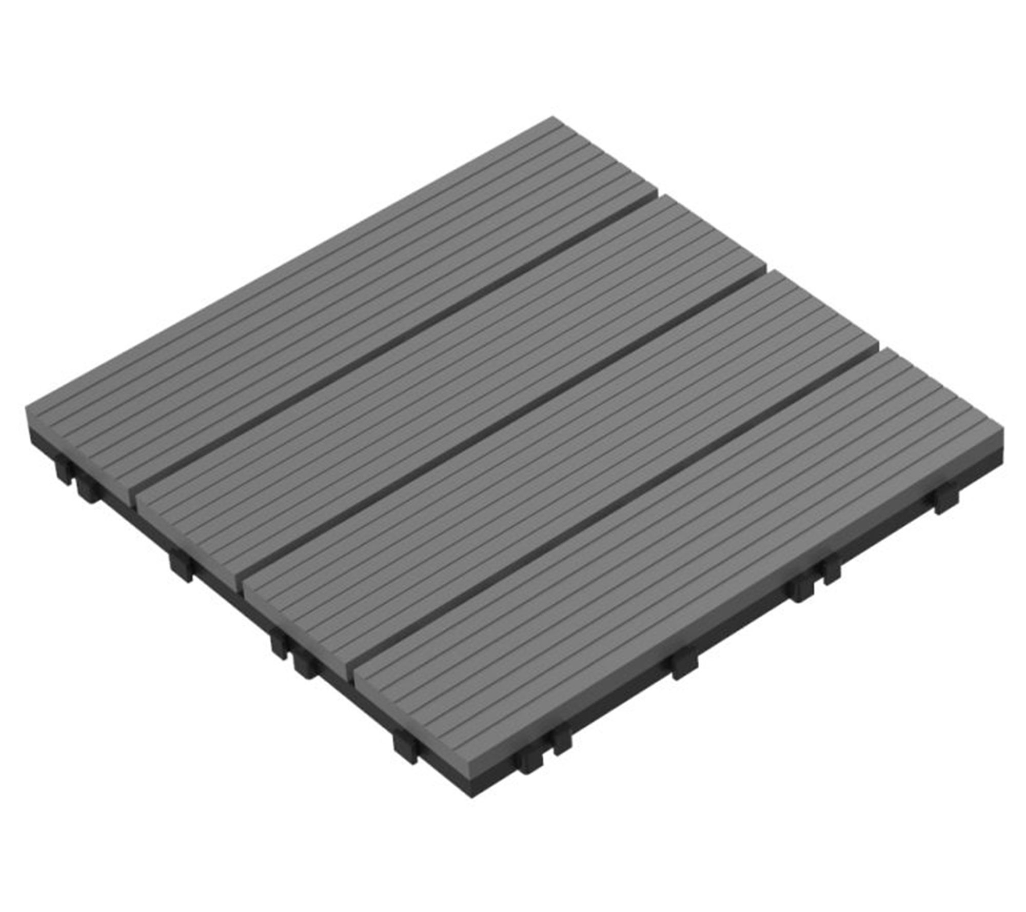 Pure Garden 24-Pack Interlocking Patio Tiles