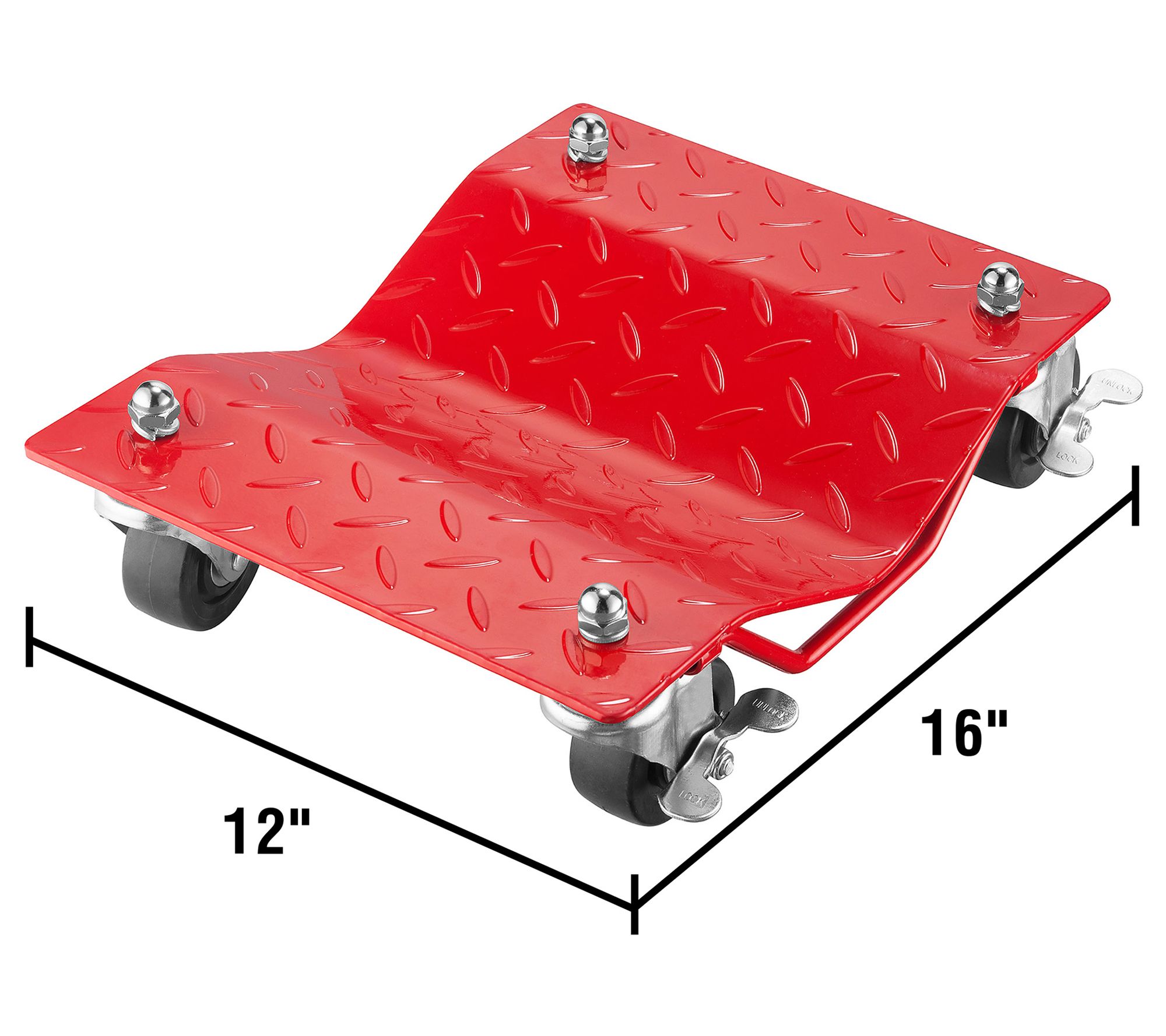 Stalwart 4Piece Car Jack Tire Skates