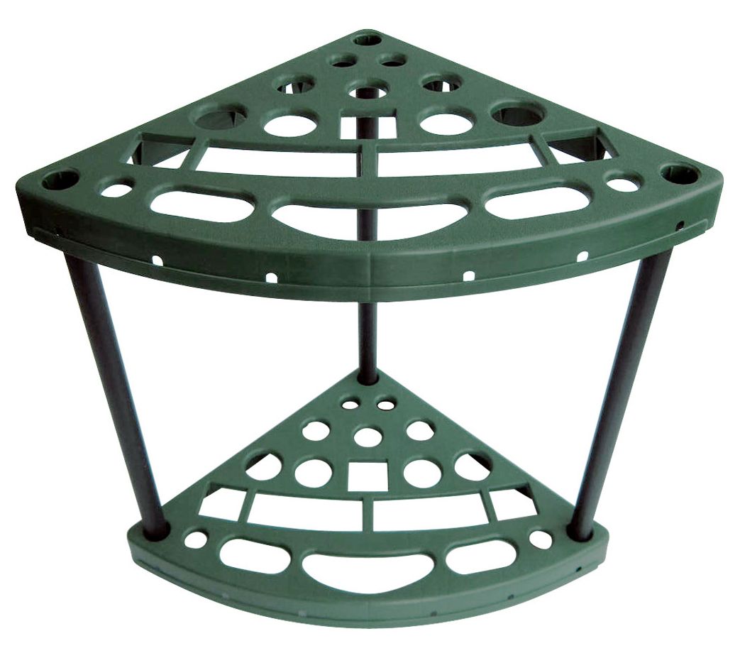 Sto-Away Corner Storage Rack - Holds 18 Yard Tools and Broom