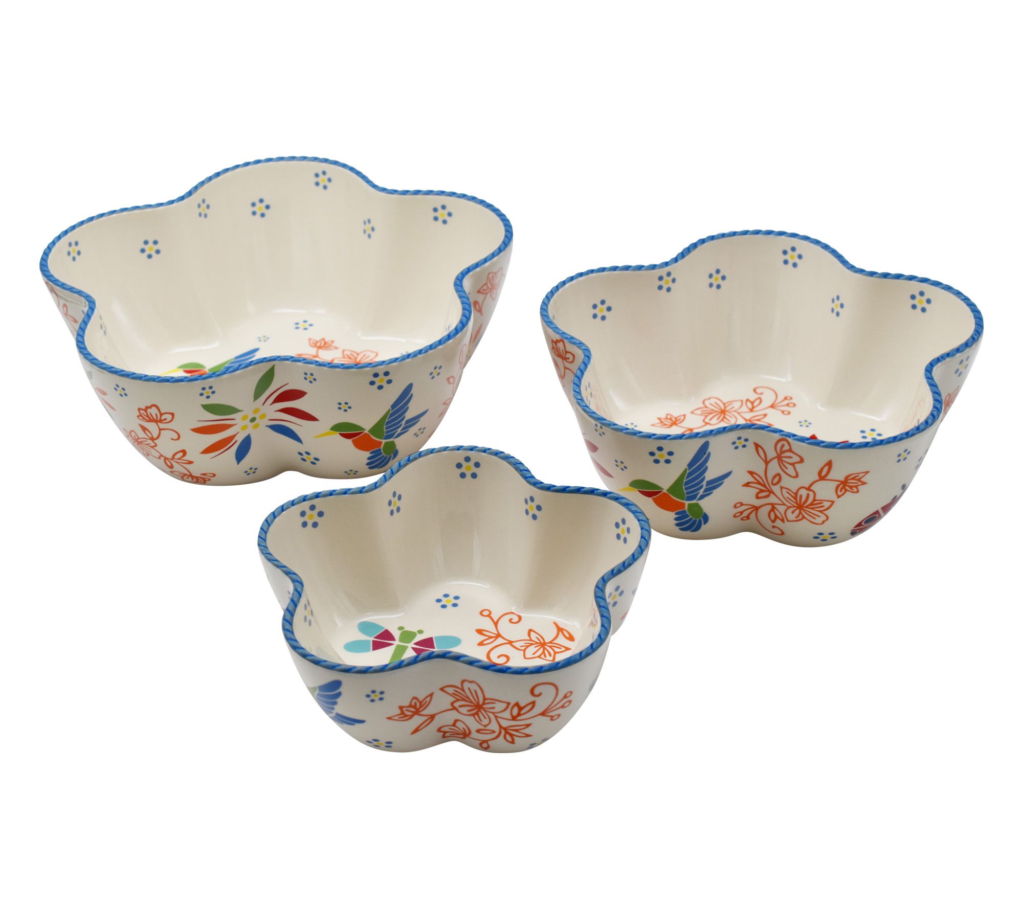 "As Is" Temp-tations Seasonal Set of 3 Figural Nesting Bowls