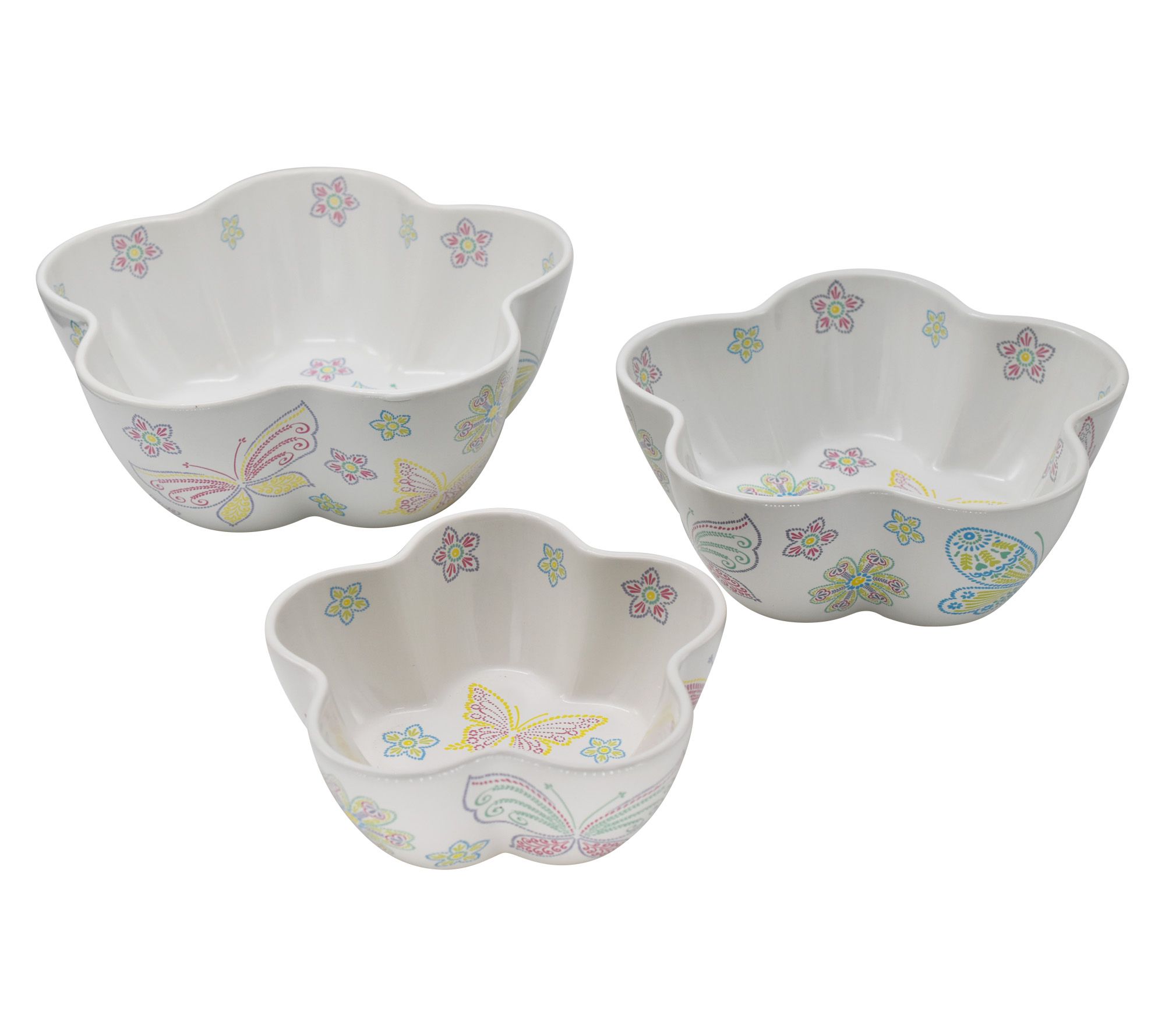 "As Is" Temp-tations Seasonal Set of 3 Figural Nesting Bowls